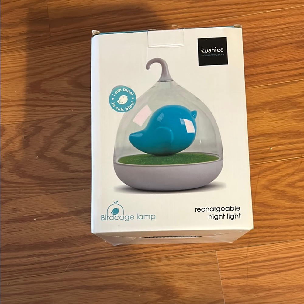 Blue Birdcage Rechargeable Night Light